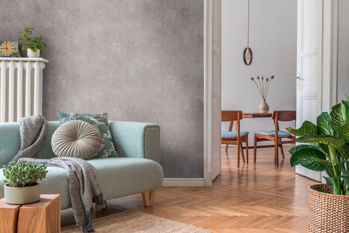 A.S. Création behang met structuur grijs, bruin en grijs - 53 cm x 10.05 m - AS-388328