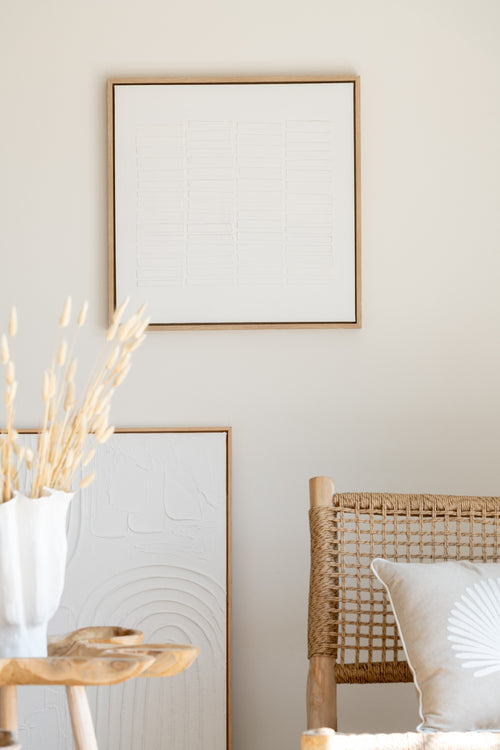 J-Line schilderij Lines - canvas - wit - 3 stuks - vtwonen shop