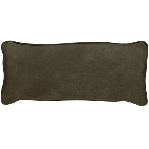 WOOOD kussen Bean - Recycle Leer - Army - 30x70x20 - vtwonen shop