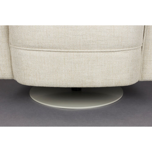 Dutchbone Flower Fauteuil/ Draaistoel Beige