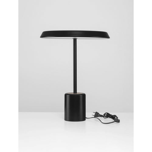 Nova Luce OPHELIA Geïntegreerde LED-tafellamp matzwart/fineer LED 17W 1156lm 3000K