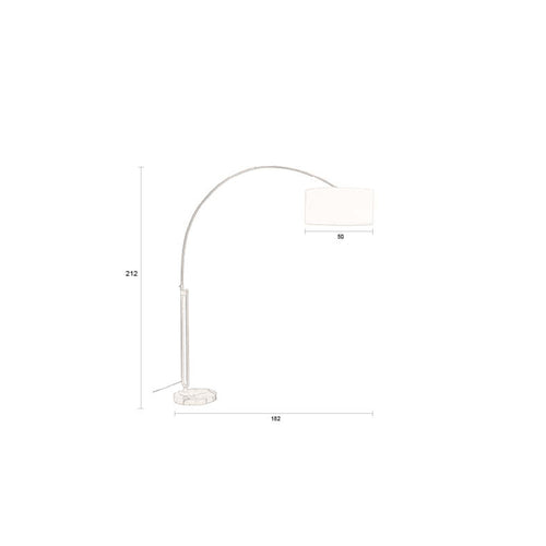 Dutchbone Archie Vloerlamp - Beige - vtwonen shop