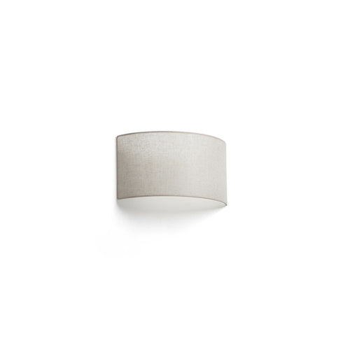 Faro Otton Horizontale Ronde Linnen Wandlamp 2L
