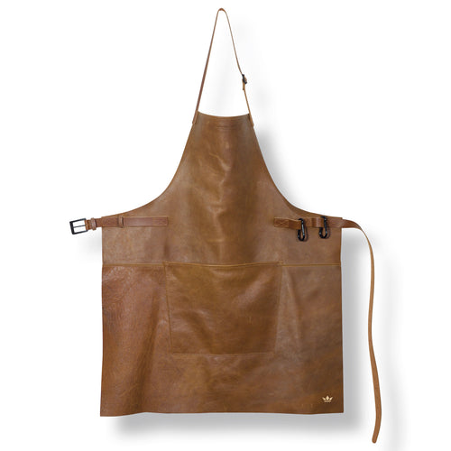 Dutchdeluxes Barbecueschort Vintage Cognac - vtwonen shop