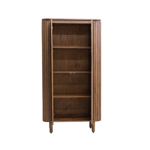 Giga Meubel Wandkast Myra - Mangohout - 95x40x180cm - vtwonen shop