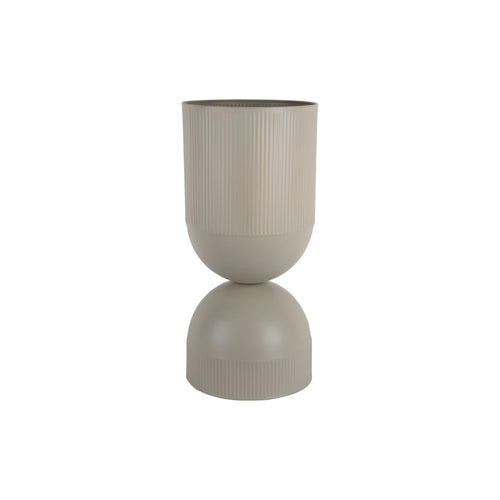 Present Time bloempot Tonar XL - grijs - Ø25.5cm - vtwonen shop