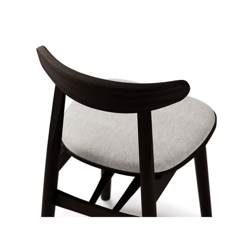 Set van 2 stoelen Bony structurele stof lichtgrijs - 47x42x80cm