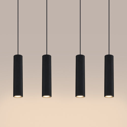 Sollux Lighting Hanglamp KARBON 4L zwart - 81x5x120cm