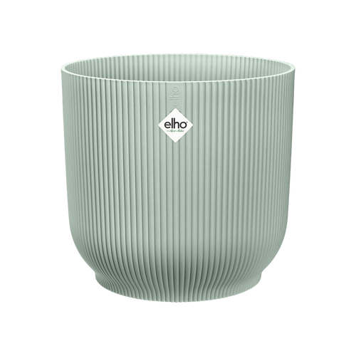 elho vibes fold rond 30 sorbet groen | Bloempot | Modern decoratief ribpatroon