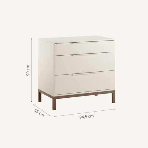 Petite Amélie Commode SOIE - Spaanplaat - mushroom