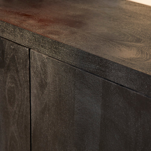 StarFurn Dressoir Brussel - Zwart Hout - 150x45x80cm - vtwonen shop