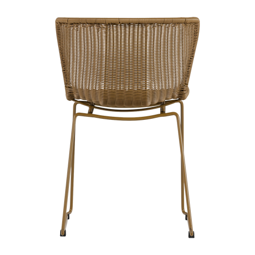 WOOOD tuinstoelen Wings - Honinggeel - Kunststof - 78x55x54 - Set van 2