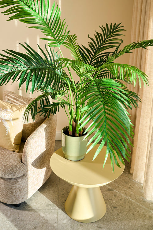 Mica Decorations Areca Palm Kunstplant in Pot - H134 x Ø50 cm - Groen