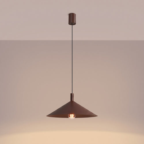 Sollux Lighting Hanglamp NOX 40 bruin - 40x40x135cm