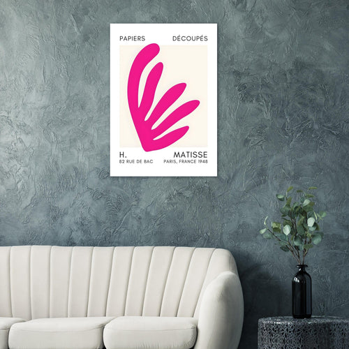 Artfulprints  Matisse – Aquatic impression pink   poster 50x70 cm