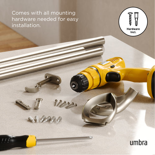 Umbra Loop 2,5 cm Gordijnroede, 93-304 cm - vtwonen shop