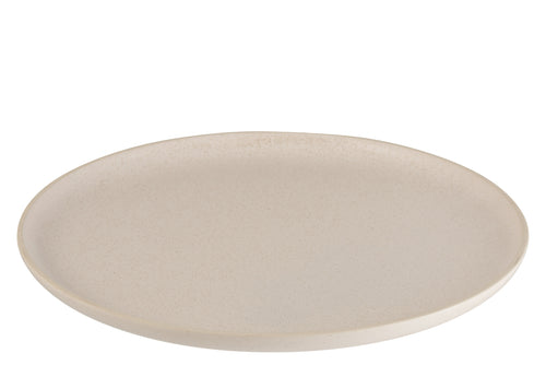 J-Line Marie bord - keramiek - creme - large - 6 stuks - woonaccessoires - vtwonen shop