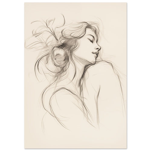 Artfulprints  Abstract - Whispers of her   poster 50x70 cm - vtwonen shop