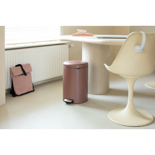 Brabantia NewIcon Pedaalemmer, 20 liter, kunststof binnenemmer - Satin Taupe