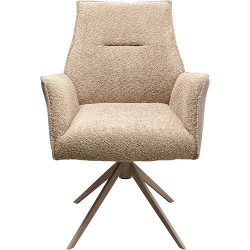 Kare Design Draaistoel met armleuningen Liverpool beige - vtwonen shop