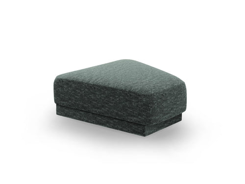 Micadoni Poef Miley chenille, olie - 79x88x40cm