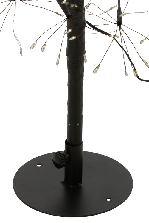 J-Line decoratie Boom - warm witte - ijzer - zwart - small - vtwonen shop