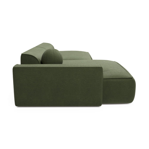 Sia Home - Hoekbank links ANIA - kruisweefsel olijfgroen 260cm