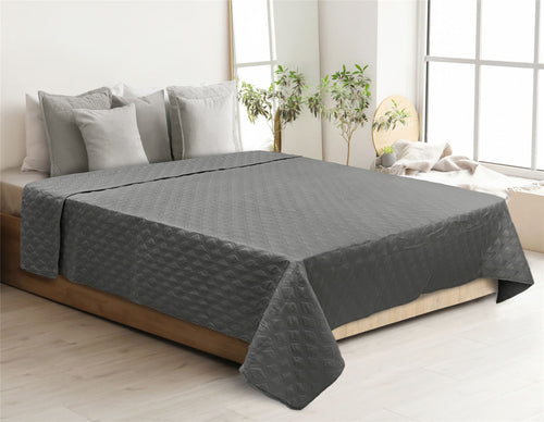 DIANNE - bedsprei 220x240 cm - Charcoal Gray - antraciet