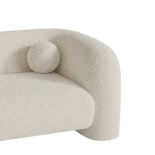 Sia Home - Bank NOLA - bouclé-stof crème 168cm