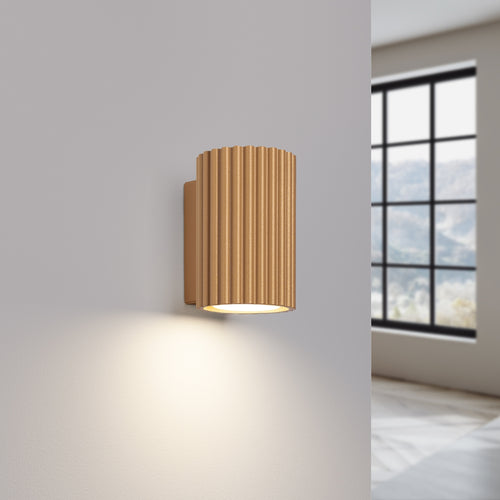 Sollux Lighting Wandlamp KARBON 10 goud - 6,5x8,5x10cm