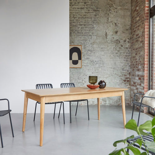 Tikamoon Uitschuifbare tafel in massief mangohout voor 6/8 personen - Naturel - vtwonen shop