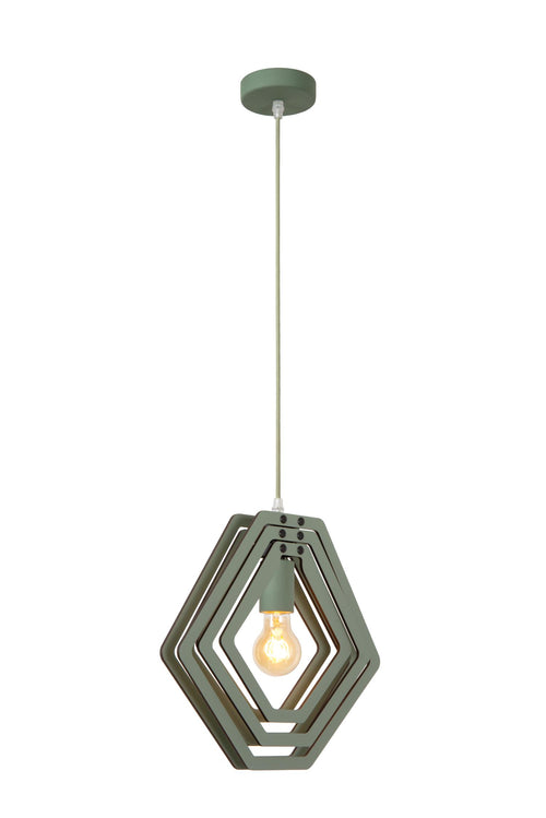 Lucide hanglamp MAURO - 1xE27 - Groen - vtwonen shop