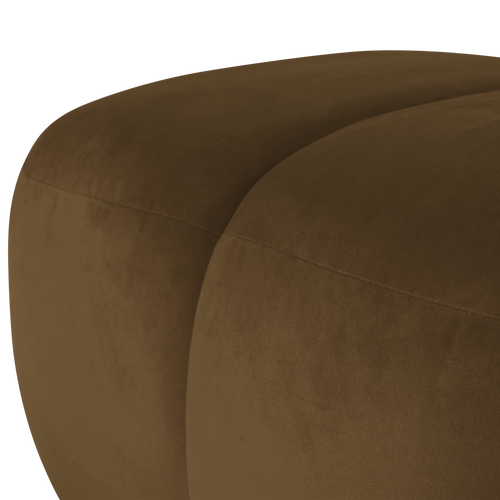 WOOOD poef Mojo - Velvet - Honinggeel - 45x84x64