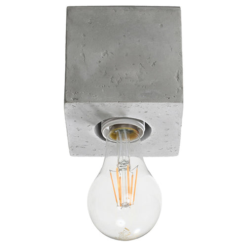 Sollux Lighting Plafondlamp ARIZ beton - 10x10x10cm