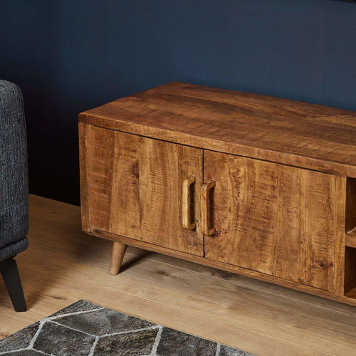 StarFurn Tv-Meubel Omaha - Naturel Mangohout - 240x45x50cm