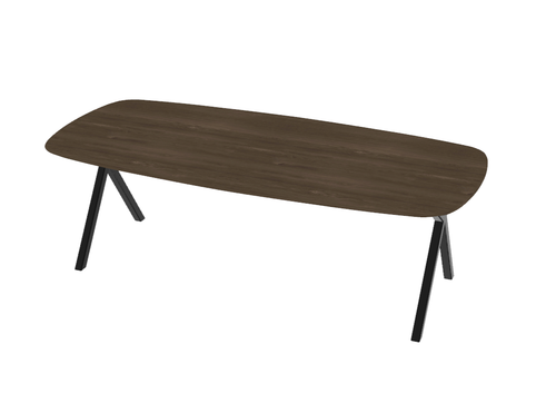 Firma Hout & Staal eettafel Deens Ovaal XY recht - deer brown - 280*100cm - vtwonen shop