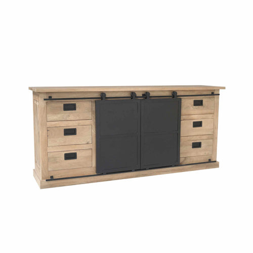Starfurn Dressoir Fresno - Naturel Hout - 200x45x90cm