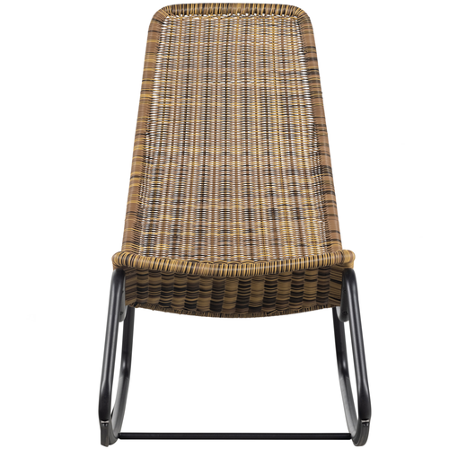 WOOOD schommelstoel buiten Tom - Rattan - Naturel - 97x51x95 - vtwonen shop