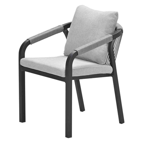 Garden Impressions lounge dining stoel Tarera donker grijs - vtwonen shop