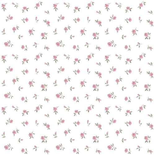 Sanders & Sanders behang bloemetjes roze - 50 x 900 cm - 935396