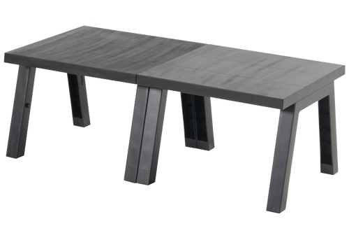 Hartman Loungetafel Ibiza - Antraciet Kunststof - 60x60x43cm