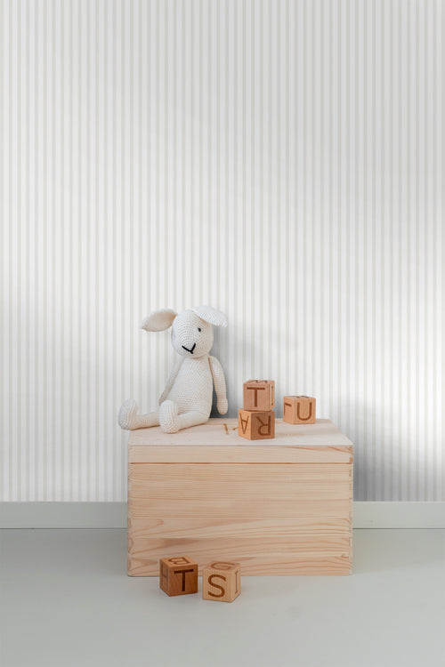 Sanders & Sanders behang strepen beige en wit - 53 cm x 10 m - 640476 - vtwonen shop