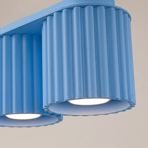 Sollux Lighting Plafondlamp AURA 2 azuur GU10 - 21x10x12cm