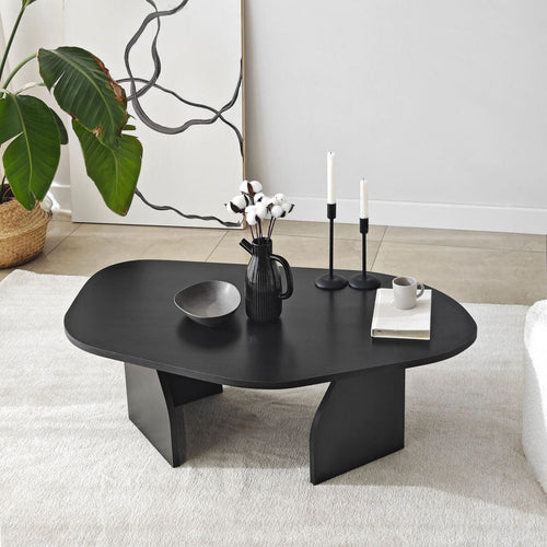 Calicosy - ROCK Salontafel met brede poten - Steen - 60x100x35 cm