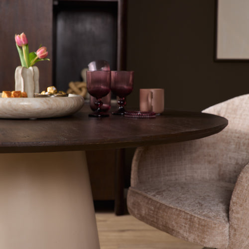 Starfurn  eettafel Madison - bruin - 150x150x76cm