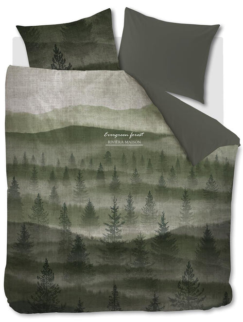 Riviera Maison dekbedovertrek Evergreen - 240x200/220 cm - groen - vtwonen shop