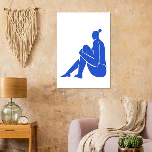 Artfulprints  Matisse – The blue feminine flow   poster 70x100 cm