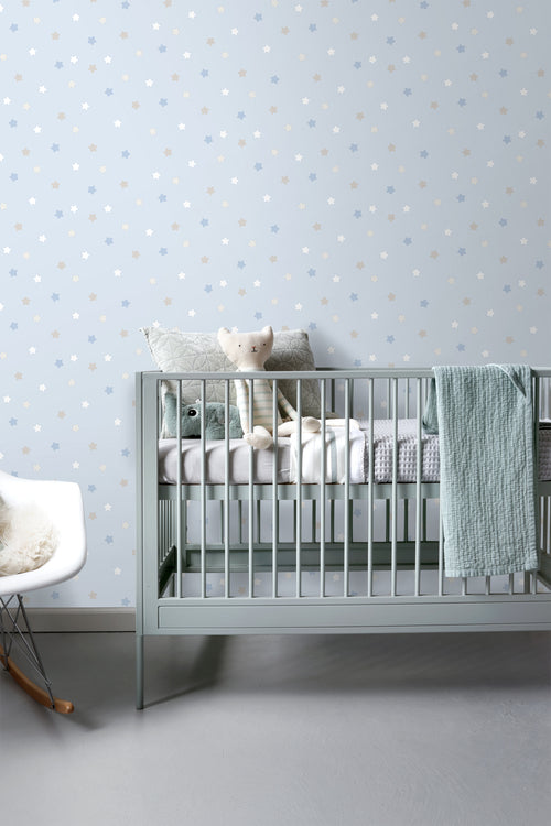 Sanders & Sanders behang sterretjes lichtblauw - 53 cm x 10 m - 640569