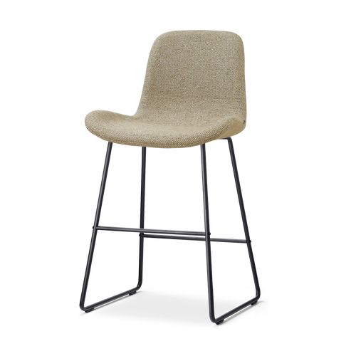 Nolon Nino-Fé barkruk taupe melange - zwart onderstel - 65 cm - vtwonen shop