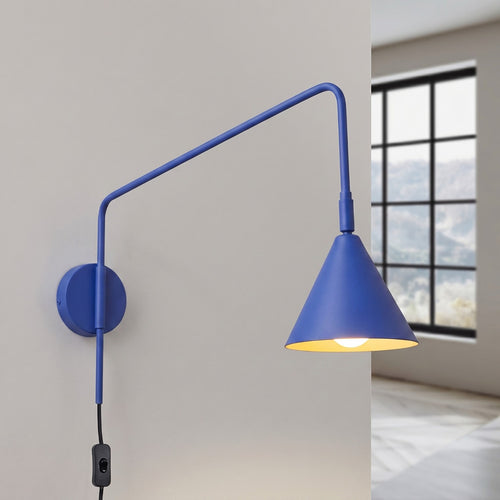 Sollux Lighting Wandlamp NOX ultramarijn - 14x61x30cm